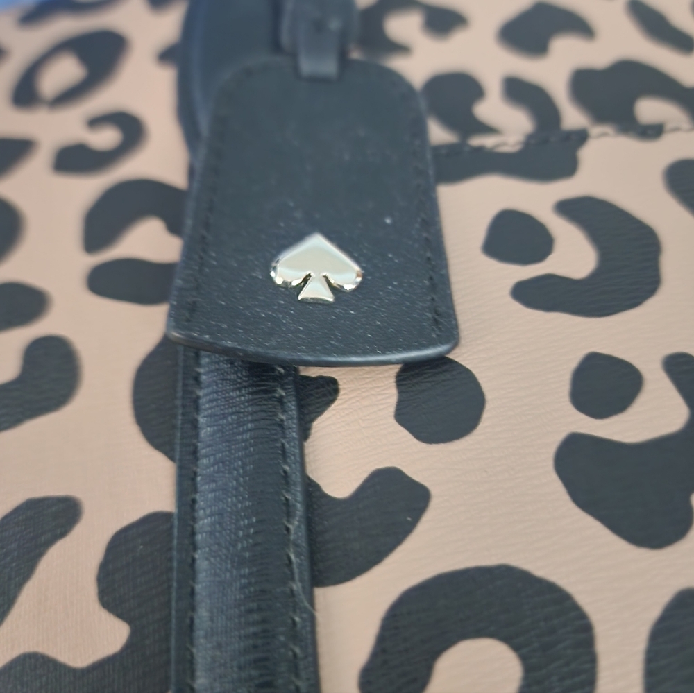 kate spade Leopard-Print Tote in Beige and Black - Picture 3 of 6